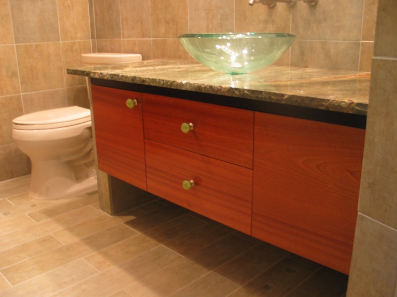 Mahogany-floating-bathroom-vanity