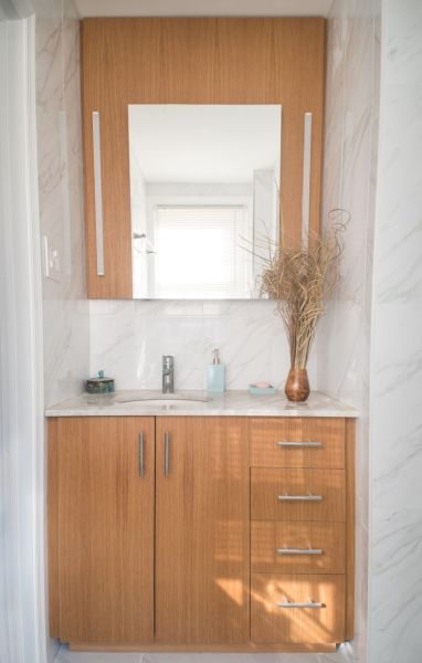 Oak-vanity-wall-panel-mirror