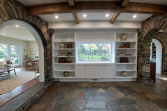 Custom-white-bookcase-Wynnewood