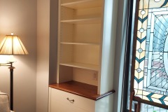 Small-white-bookcase-drawers