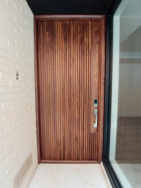 Solid-walnut-pivot-door